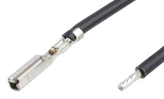 MOLEX 224565-2112 连接电缆, MX64 预压接端子插座至自由线端, 5.9 ", 150 mm, MX64 224565 Series, 黑色