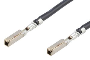 MOLEX 224563-1122 连接电缆, MX64 预压接端子插座至 MX64 压接端子插座, 5.9 ", 150 mm, MX64 224563 Series, 黑色
