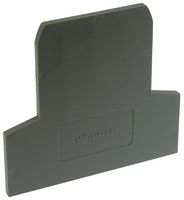 WAGO 281-311 Accessory, 2.5mm Thick, Grey, Wago Rail Mount Terminal Blocks, End & Intermediate Plate, 281 Series