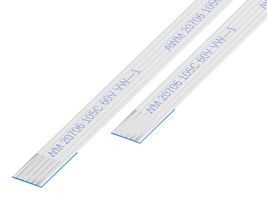 GCT 05-05-A-0030-A-4-06-4-T FFC / FPC Cable, 5 Core, 0.5 mm, Same Sided Contacts, 1.18 ", 30 mm, White