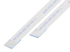 GCT 05-06-D-0030-A-4-06-4-T FFC/FPC线缆, 6 芯, 0.5 mm, 逆相触芯, 1.18 ", 30 mm, 白色