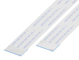 GCT 05-16-D-0076-A-4-06-4-T FFC / FPC Cable, 16 Core, 0.5 mm, Opposite Sided Contacts, 3 ", 76 mm, White