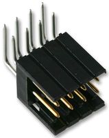 AMP - TE CONNECTIVITY 826470-5 引脚针座, 直角, 线至板, 2.54 mm, 2 排, 10 触点, 通孔直角