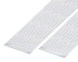 GCT 05-50-D-0304-A-4-06-4-T FFC/FPC线缆, 50 芯, 0.5 mm, 逆相触芯, 12 ", 304 mm, 白色