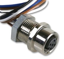 MOLEX 120071-0043 Sensor Connector, BRAD, Micro-Change 120071 Series, M12, Female, 5 Positions, Screw Socket