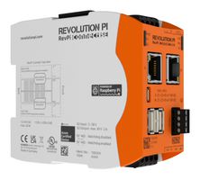 KUNBUS PR100369 RevPi 基本模块,16GB,10.2 至 28.8V 输入,4 核,ARM Cortex-A72,Raspberry Pi OS,20W,IP20