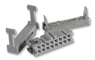 3M 3452-6616 IDC连接器, IDC插座, 母, 2.54 mm, 2排, 16 触点, 电缆安装