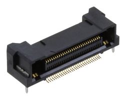 HIROSE / HRS FX23-60S-0.5SH Mezzanine连接器, 插座, 0.5 mm, 2 排, 60 触点, 表面安装直角, 铜合金