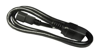 MULTICOMP PRO GW-151837 主电源线, IEC 60320 C14至IEC 60320 C19, 1 m, 15 A, 250 V, 黑色, MP-C14 C19 IEC Series
