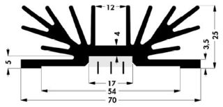 FISCHER ELEKTRONIK SK 64 75 SA 2 X M3 TO 220