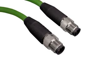 STEWART CONNECTOR BC-MADD010M 传感器电缆, D编码, M12 插头, M12 插头, 4路, 1 m, 3.3 ft, BC Series