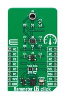MIKROELEKTRONIKA MIKROE-5775 Add-On Board, Barometer 12 Click, 3.3V / 5V, MikroBUS Compatible Development Boards