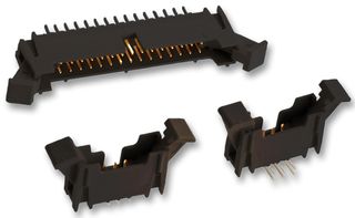 3M 155250-6302-RB 引脚针座, 垂直, 线至板, 2 mm, 2 排, 50 触点, 通孔直型, 1552