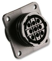 TE CONNECTIVITY - AMP 211769-1 圆形连接器, 圆形电源连接器, CPC 1系列, 法兰安装插座, 9 触点, 压接插座-无触芯, 螺纹