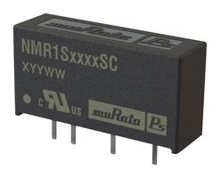 MURATA POWER SOLUTIONS NMR1S0505SC 隔离式通孔DC/DC转换器, ITE, SIP, 1 W, 1输出, 5 VDC