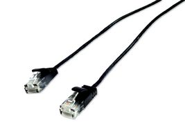 MULTICOMP PRO MP013140 以太网线缆, Cat6, RJ45插头至RJ45插头, UTP (非屏蔽双绞线), 黑色, 1 m, 3.28 ft