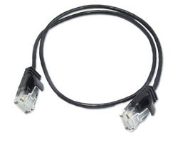 MULTICOMP PRO MP013144 Ethernet Cable, Cat6a, RJ45 Plug to RJ45 Plug, UTP (Unshielded Twisted Pair), Black, 500 mm