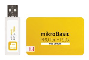 MIKROELEKTRONIKA MIKROE-2402 Compilers, USB Dongle, FT90x, Full, Single User, Professional, Linux, Windows, Basic