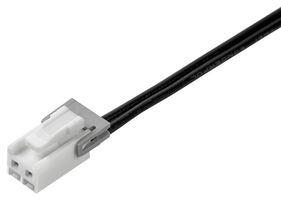 MOLEX 15137-0201 Cable Assembly, Mini-Lock Receptacle to Mini-Lock Receptacle, 2 Ways, 2.5 mm, 1 Row, 100 mm