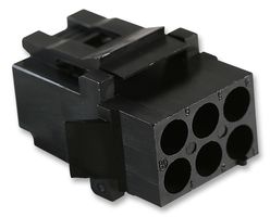SOURIAU-SUNBANK / EATON SMS6R1 连接器外壳, 电缆安装, Souriau Qikmate SMS, 插座, 6 路, TRIM TRIO 可移除弹簧锁 母触芯