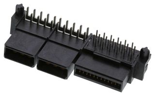 MOLEX 45984-4343 PCB插座, 薄型混合式, 板至板, 1.27 mm, 2 排, 28 触点, 母插座, 通孔安装