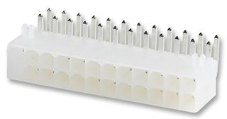 MOLEX 39-30-1240 引脚针座, 线至板, 4.2 mm, 2 排, 24 触点, 通孔直角, Mini-Fit Jr. 5569 Series