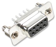 TE CONNECTIVITY 2301838-1 D-Sub 连接器, DB9, 标准, 插座, 9 触点, DE, 焊接
