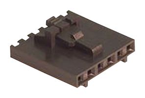 MOLEX 50-57-9706 Connector Housing, Black, SL 70066 Series, Receptacle, 6 Ways, 2.54 mm
