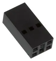 MOLEX 90143-0006 Connector Housing, Black, C-Grid III 90143 Series, Receptacle, 6 Ways, 2.54 mm