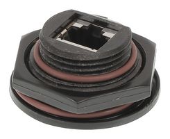 MOLEX 130053-0004 模块连接器, 圆形, RJ45 插座, 1 x 1 (端口), 8P8C, Cat5e, IP67, 面板安装