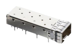 MOLEX 74754-7103 Cage, QSFP112, 1 x 1 (Port), Without Heat Sink, Without Light Pipe, Through Hole Mount Right Angle