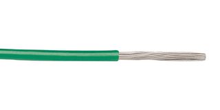 BELDEN 83029 005100 Wire, Hook Up, Hi Temp, PTFE, Green, 18 AWG, 19 x 30AWG, 100 ft