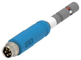 TE CONNECTIVITY T4051170405-002 传感器电缆, 编码B, M8 插头, 自由线端, 5路, 1 m, 3.3 ft, T405 Series