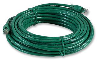 VIDEK 2996-15G 以太网电缆, 连接线, CAT6, RJ45 公至RJ45, 公, 绿色, 15m