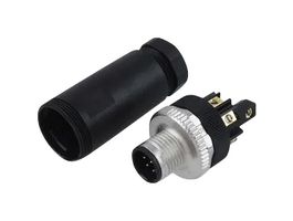 TURCK BS 8181-0 传感器连接器, PG9, Eurofast Series, M12, 公, 8路, 螺丝插头, 直形线缆安装