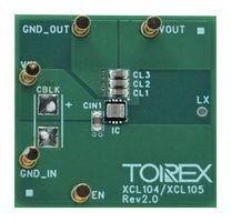 TOREX XCL105C501H2-EVB-02 评估板,XCL105C501H2-G,同步升压 DC-DC 转换器,电源管理