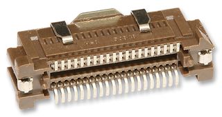 MOLEX 53647-0474 Mezzanine Connector, Plug, 0.635 mm, 2 Rows, 40 Contacts, Surface Mount, Copper Alloy