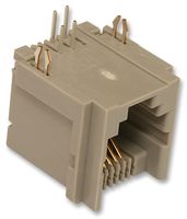 MOLEX 52830-6442 模块连接器, 模制插座, 1 x 1 (端口), 6P4C, 通孔安装