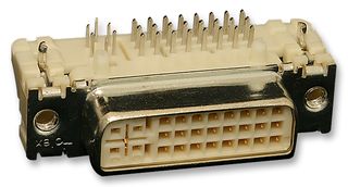 MOLEX 743201000 输入输出连接器, 29 触点, 插座, I/O, 通孔安装, MicroCross DVI 74320, 电路板安装