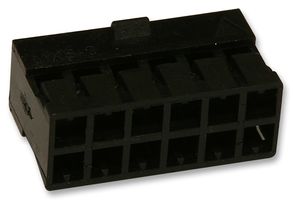 MOLEX 511101260 连接器外壳, 黑色, Milli-Grid 51110 Series, 插座, 12 路, 2 mm, Molex Milli-Grid 50394 和 87396 系列母压接端子