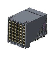AMPHENOL COMMUNICATIONS SOLUTIONS 10131762-301LF Connector, R/A, 6Pair x 8Col, ExaMAX 10131762 Series, 160 Contacts, 2 mm, Receptacle, Press Fit