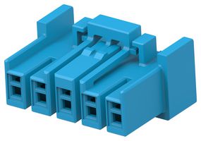 AMP - TE CONNECTIVITY 2420266-5 重载连接器底座, 4mm 间距, WTB, HCI Series, 自由悬挂, AMP HCI 2420268 系列 4.0mm间距线对板插座触点, PBT(聚对苯二甲酸乙二醇酯)主体, 锁扣