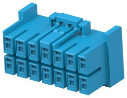 AMP - TE CONNECTIVITY 1-2420266-4 重载连接器底座, 4mm 间距, WTB, HCI Series, 自由悬挂, AMP HCI 2420268 系列 4.0mm间距线对板插座触点, PBT(聚对苯二甲酸乙二醇酯)主体, 锁扣