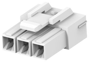 AMP - TE CONNECTIVITY 2408780-3 重载连接器底座, 6.2mm 间距, WTW, HCI Series, 自由悬挂, AMP HCI 2408841 系列 6.2mm间距线对线引脚触点, 热塑性主体, 锁扣