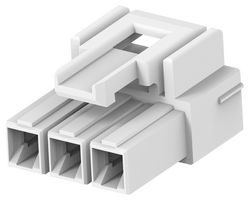 AMP - TE CONNECTIVITY 3-2408780-3 重载连接器底座, 6.2mm 间距, WTW, HCI Series, 自由悬挂, AMP HCI 2408841 系列 6.2mm间距线对线引脚触点, 热塑性主体, 锁扣