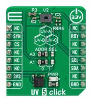 MIKROELEKTRONIKA MIKROE-5535 附加板，UV 5 Click，3.3V 输入，I2C 接口
