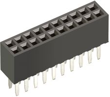 HARWIN M50-3000845 PCB Receptacle, Board-to-Board, 1.27 mm, 2 Rows, 16 Contacts, Through Hole Mount