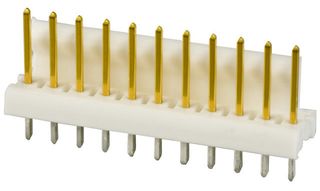 AMP - TE CONNECTIVITY 3-641215-5 引脚针座, 线至板, 2.54 mm, 1 排, 5 触点, 通孔直型, MTA-100