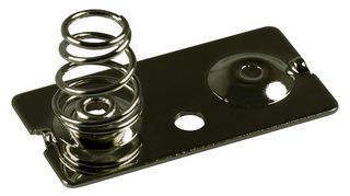 KEYSTONE 5212 Battery Contact, AA, A, Solder Tab, Steel, Nickel Plated Contacts