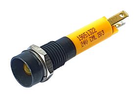 CML INNOVATIVE TECHNOLOGIES 190513Z2 发光二极管指示器 面板安装, 凹陷式, 黄色, 24 V, 8 mm, 18 mA, 32 mcd, IP67
